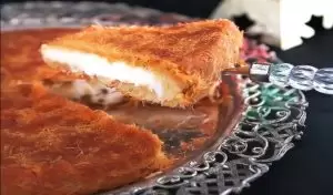 الكنافة بالقشطة