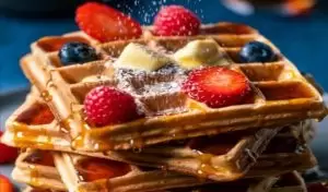 طريقة الوافل الهش