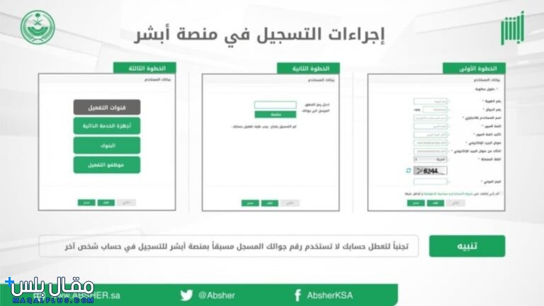 منصة أبشر الإلكترونية 